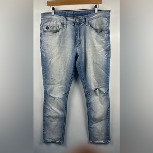 Buffalo David Bitton Jeans Mens‎ 34x30 Ash-x Skinny Stretch Denim distressed - Picture 1 of 7